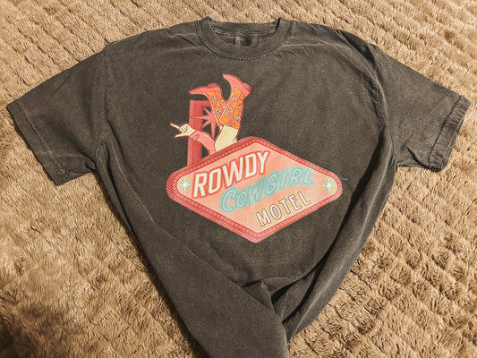 The Rowdy Cowgirl Motel Tee